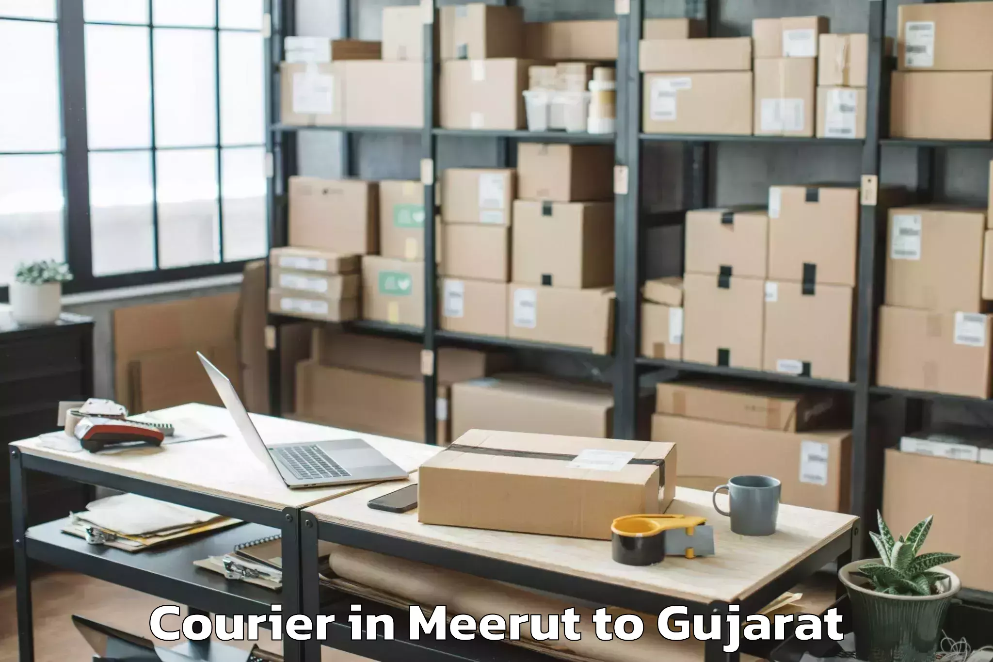 Reliable Meerut to Padra Courier